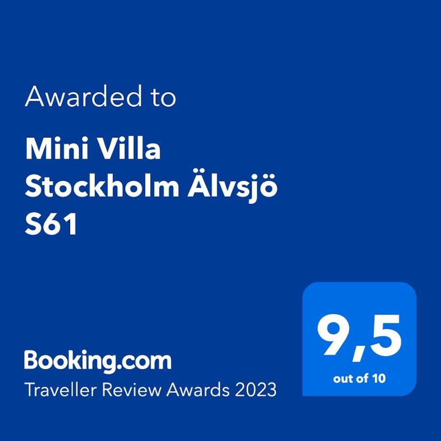 Mini Villa Stockholm Alvsjo S61 Exterior foto